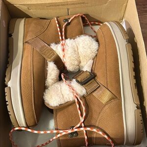 UGG Tan Boots with Faux Fur Lining